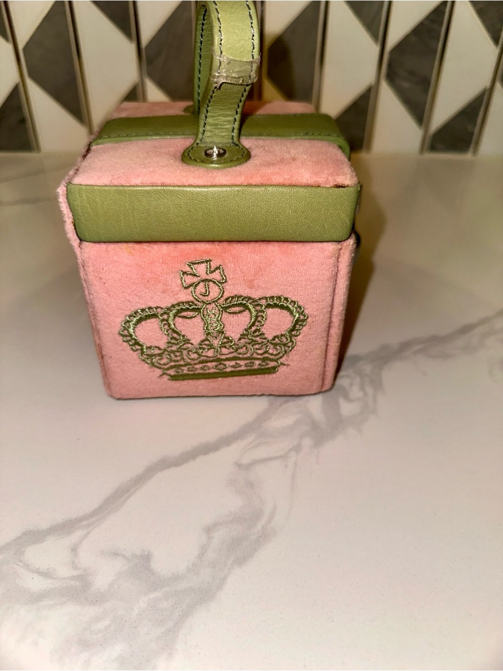 Y2K Vintage Juicy Couture Juicy Bling Pink Velour Jewelry Box - Picture 4 of 7